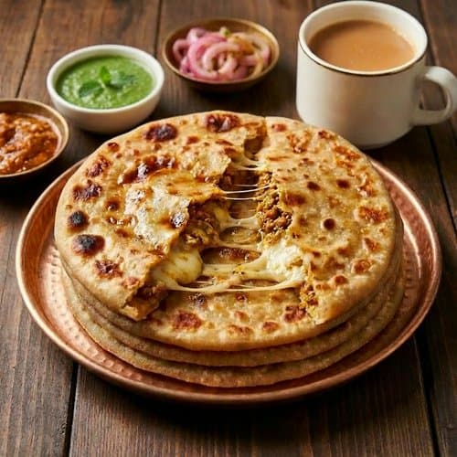 Chicken Cheese Paratha